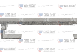 Profilé en aluminium 6/156,8 mm nervuré